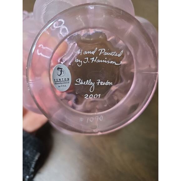 Shelley Fenton Signed Covered Candy Dish Pink Chiffon Spring Splendor Limited Ed - Picture 10 of 16